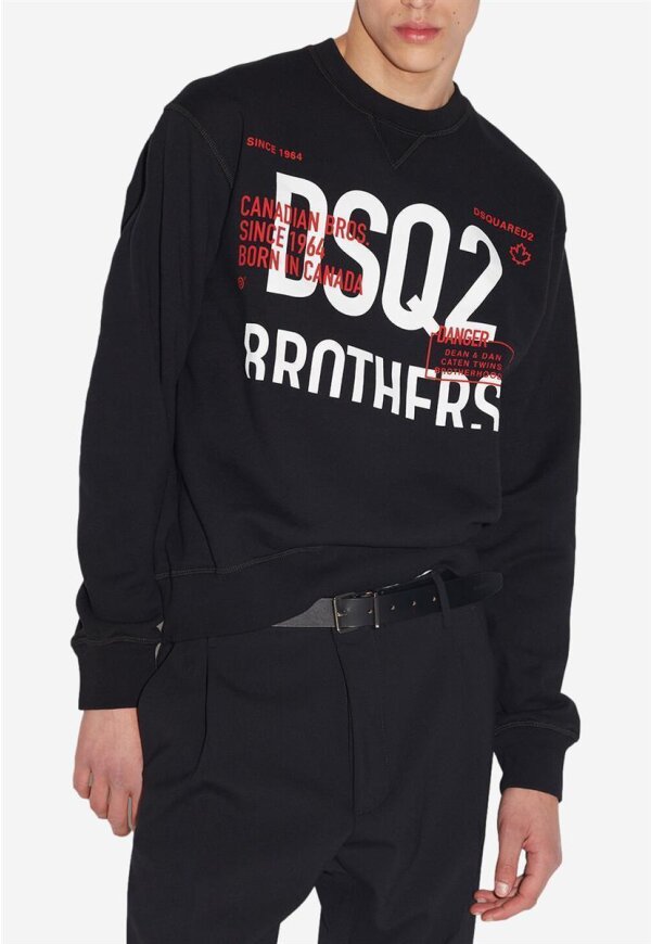 DSQ2 Bro Sweater Black