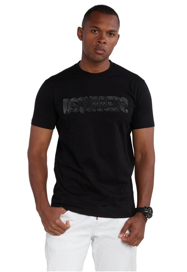 Dsquared2 All Black Logo Print T-Shirt