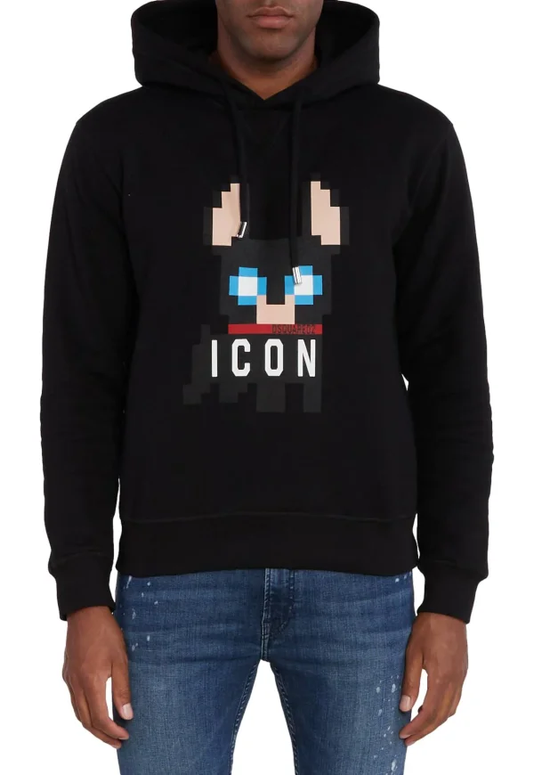 Dsquared2 Ciro Pixel Logo Hoodie