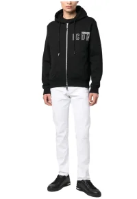 Dsquared2 Kapuzenjacke mit Logo-Print