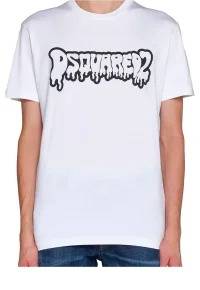 DSQ Drip Dynamic T-Shirt White