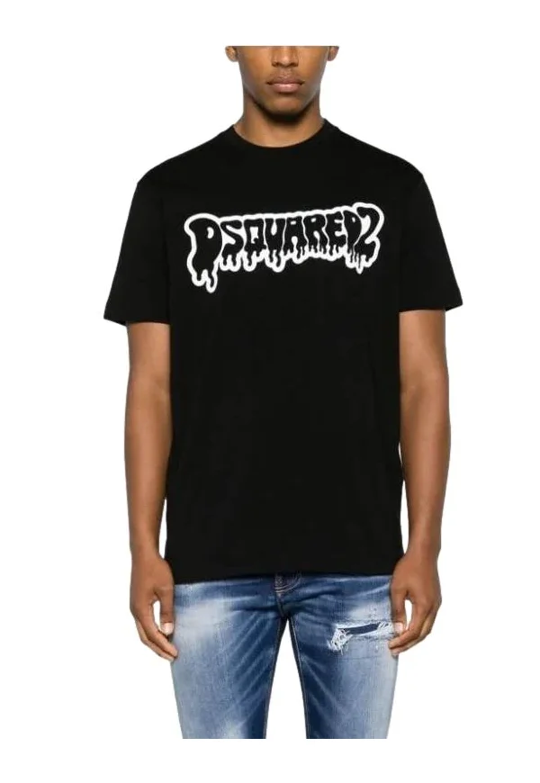 DSQ Drip Dynamic T-Shirt Black