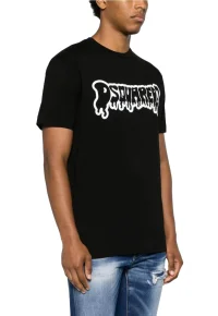 DSQ Drip Dynamic T-Shirt Black