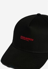 Dsquared2 Mini Logo Baseball Cap Black and Red