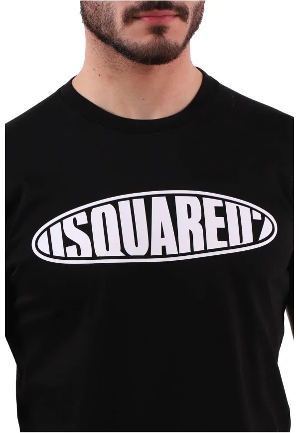 DSQ2 Surf Board Logo T-Shirt Black