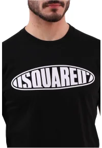 DSQ2 Surf Board Logo T-Shirt Black