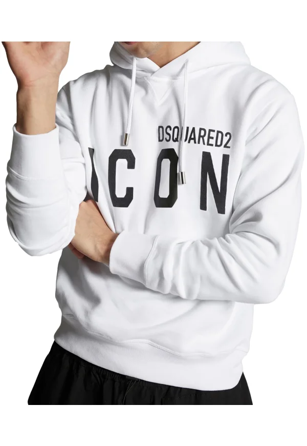 D2 ICON Hooded Sweatshirt White