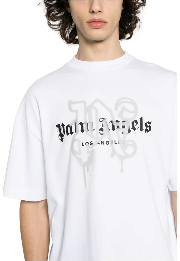 Palm Angels Los Angeles Monogramm T-Shirt White