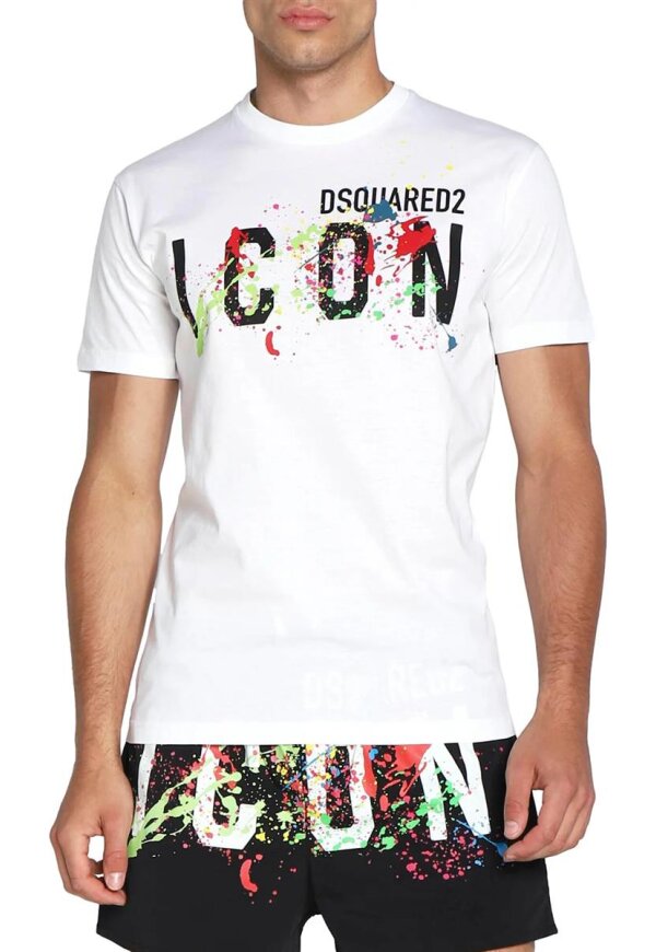 Dsquared2 ICON Splash Cool T-Shirt White