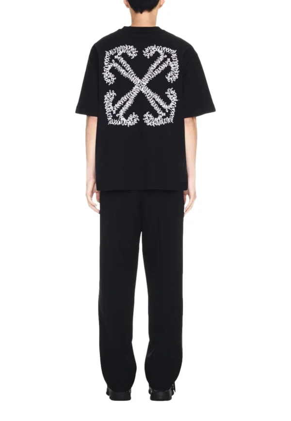 Off-White Tattoo Arrow Embroidery T-Shirt Black