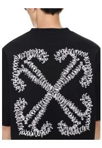 Off-White Tattoo Arrow Embroidery T-Shirt Black