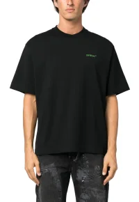 Off-White Tattoo Arrow Embroidery T-Shirt Black