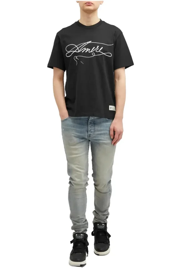 AMIRI Mens Stitch T-Shirt Black