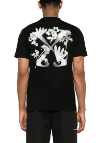 Off-White Flower Scan cotton T-Shirt