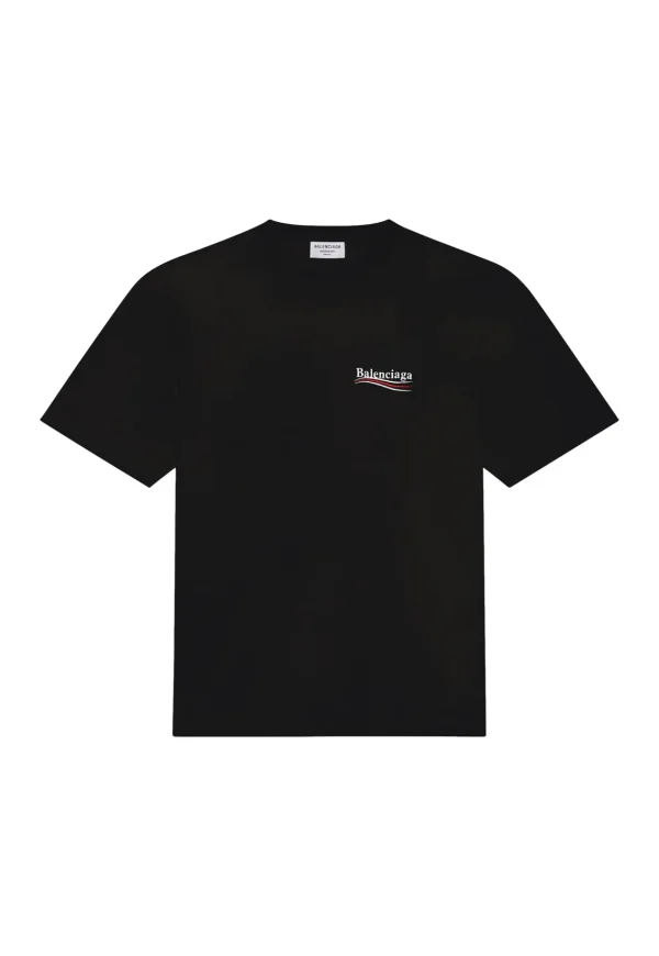 BALENCIAGA Political Campaign T-Shirt Black