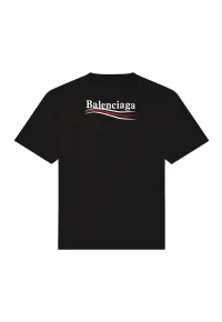 BALENCIAGA Political Campaign T-Shirt Black