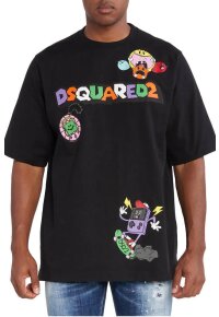 DSQUARED2 Graphic T-Shirt Schwarz