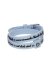 Il MEZZOMETRO Mod. I LOVE YOU SILVER BUCKLE EDITION - LIGHT BLUE - Bracciale in silicone/silicone bracelet