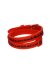 Il MEZZOMETRO Mod. I LOVE YOU SILVER BUCKLE EDITION - RED - Bracciale in silicone/silicone bracelet