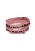 Il MEZZOMETRO Mod. I LOVE YOU SILVER BUCKLE EDITION - PINK - Bracciale in silicone/silicone bracelet