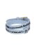 Il MEZZOMETRO Mod. I LOVE YOU GOLD BUCKLE EDITION - LIGHT BLUE - Bracciale in silicone/silicone bracelet