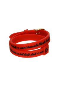 Il MEZZOMETRO Mod. I LOVE YOU GOLD BUCKLE EDITION - RED -...