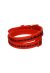 Il MEZZOMETRO Mod. I LOVE YOU GOLD BUCKLE EDITION - RED - Bracciale in silicone/silicone bracelet