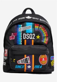 DSQ2 Traveller Patch Backpack black