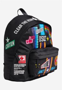 DSQ2 Traveller Patch Backpack black