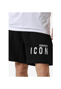 Dsquared2 Relax Fit Shorts Baumwolle Schwarz Herren