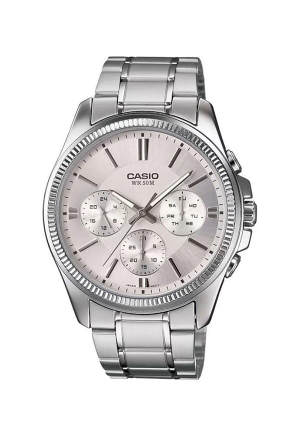 CASIO Mod. DAY DATE MULTIFUNCTION - ARGENTÈE