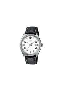 CASIO COLLECTION Mod. DATE, LEATHER - WHITE, NUMBERS