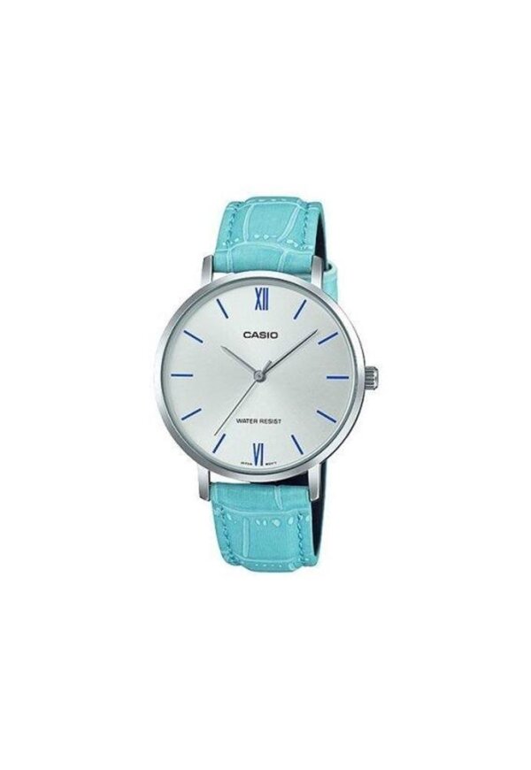 CASIO COLLECTION LADY Mod. 3H LEATHER - LIGHT BLUE