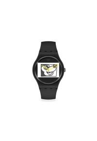 SWATCH Mod. MICKEY BLANC SUR NOIR - KEITH HARING SERIE