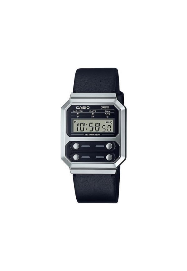 CASIO VINTAGE Mod. EDGY COLLECTION - BLACK LEATHER