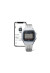 CASIO NEW VINTAGE SILVER -BLUETOOTH® SMARTPHONE LINK w. built-in accelerometer senses body movements + steps counter