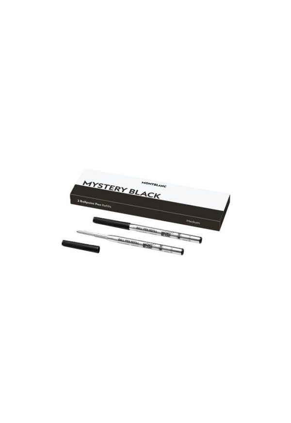 MONTBLANC Mod. MISTERY BLACK - BALLPOINT PEN REFILLS - MEDIUM - 2 PCS