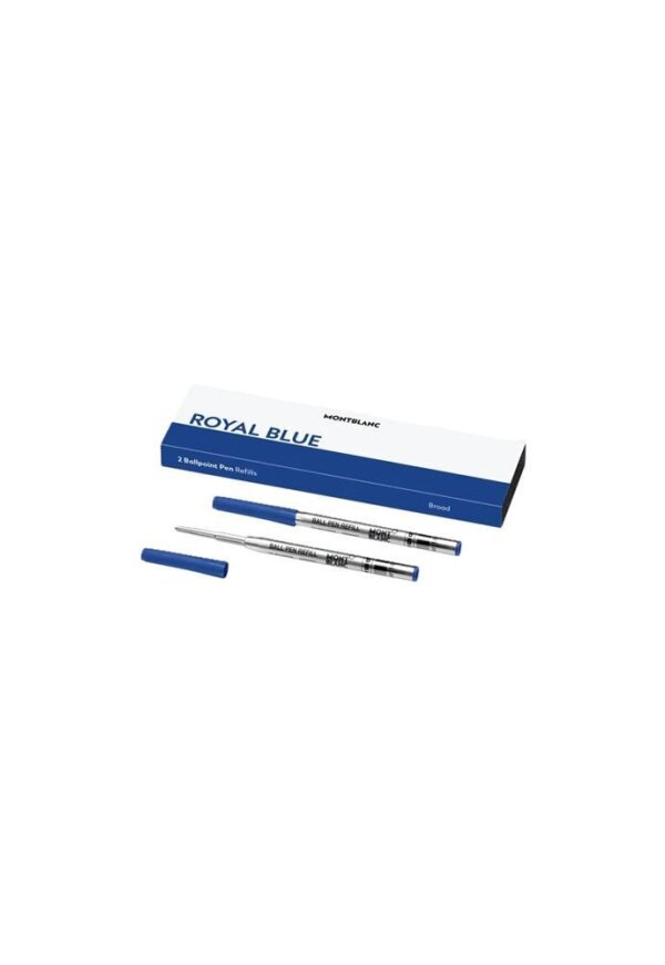 MONTBLANC Mod. ROYAL BLUE - REFILLS  BALL PEN - BROAD - 2 PCS