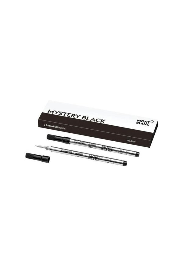 MONTBLANC ROLLERBALL REFILLS Mod. 128231 Mistery Black - MEDIUM