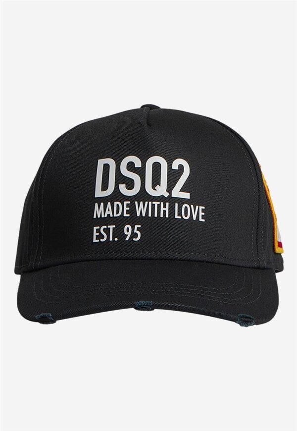 DSQ2 Made With Love Baseball Cap black with Patch