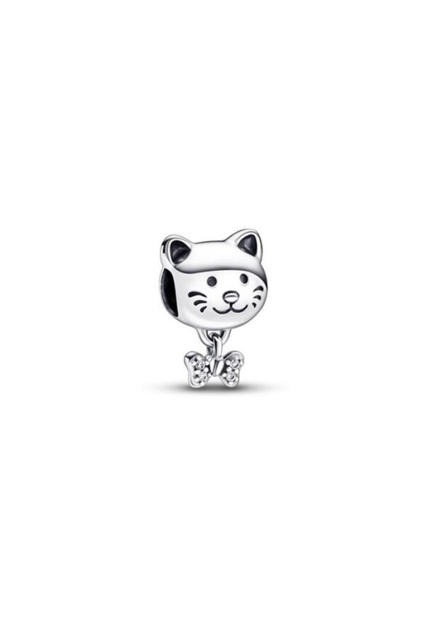 PANDORA CHARMS Mod. PET CAT & BOW