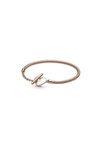 PANDORA JEWELS Mod. MOMENTS HEART T-BAR SNAKE CHAIN -...