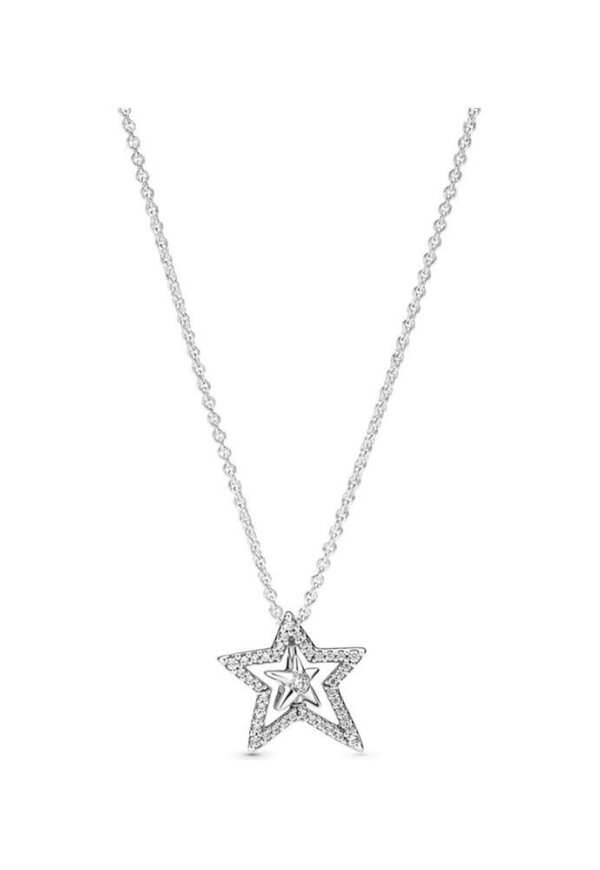 PANDORA JEWELS Mod. PAVE ASYMMETRIC STAR COLLIER ***SPECIAL PRICE***