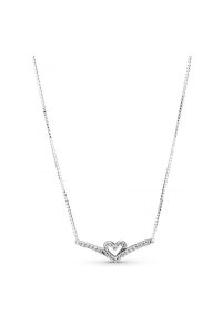 PANDORA JEWELS Mod. SPARKLING WISHBONE HEART COLLIER...