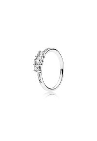 PANDORA JEWELS Mod. SILVER - RING WITH CLEAR CUBIC...