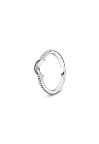 PANDORA JEWELS Mod. CRESCENT MOON BEADED - RING - Size 48...