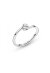 PANDORA JEWELS Mod. CLEAR TILTED HEART SOLITAIRE - RING - Size 50 ***SPECIAL PRICE***