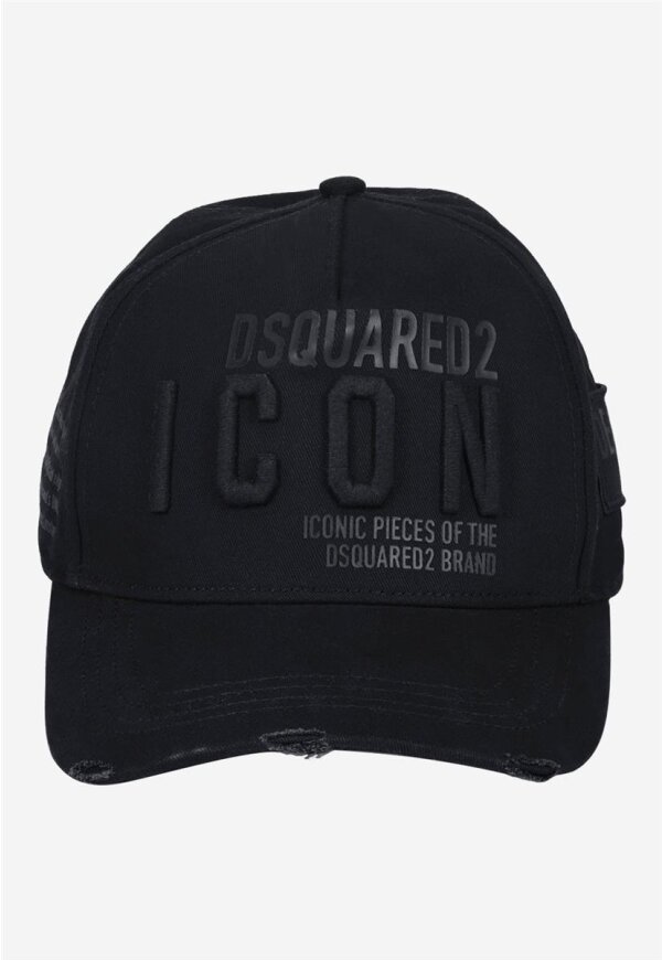 Dsquared2 ICON Embroidered Baseball Cap black solid