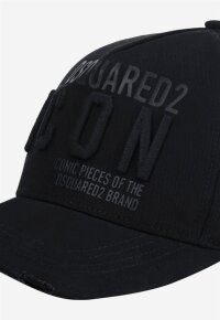 Dsquared2 ICON Embroidered Baseball Cap black solid