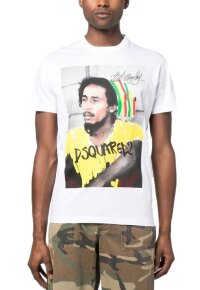 Dsquared2 Bob Marley T-Shirt White